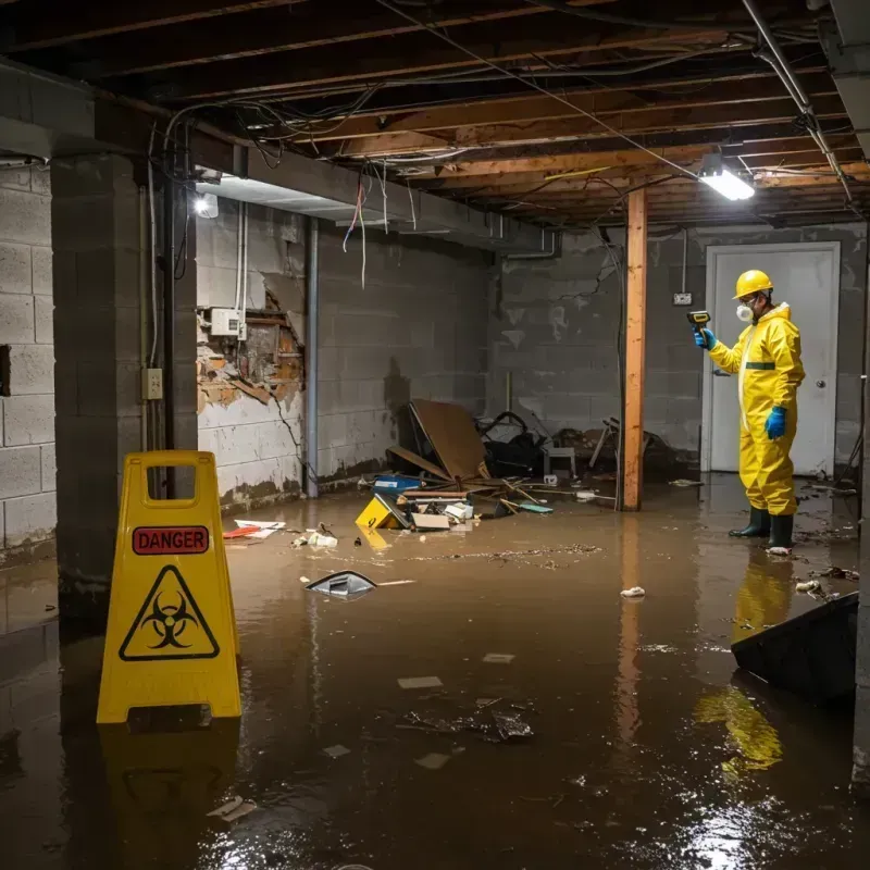 Flooded Basement Electrical Hazard in Kinderhook, NY Property